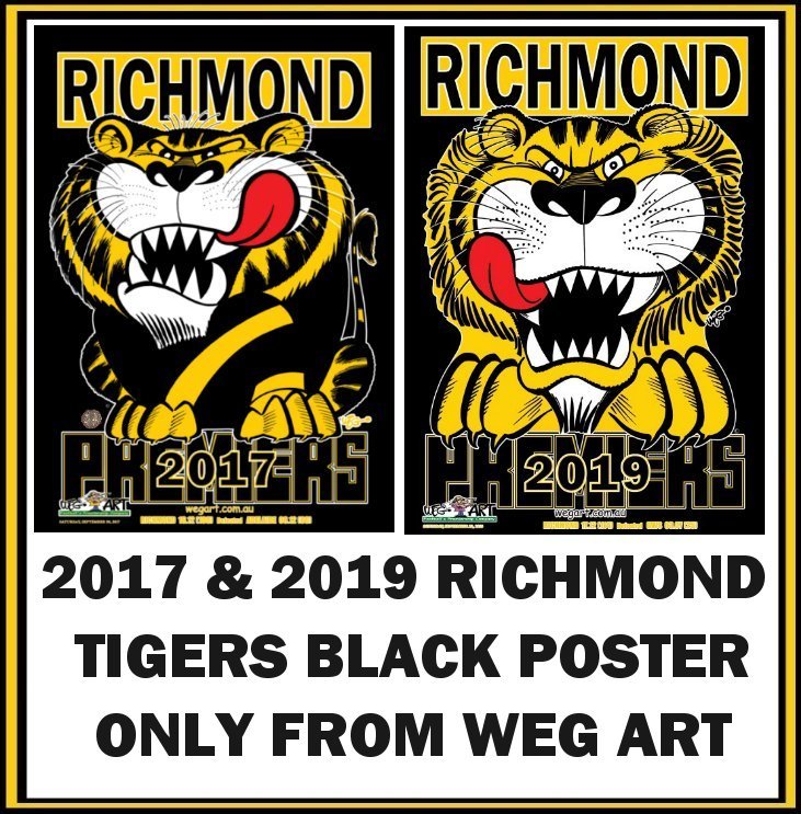 2017 & 2019 Black WEG Prem Posters Includes POST IN AUST